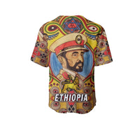 Ethiopia Baseball Jersey Haile Selassie I LT13 - Wonder Print Shop