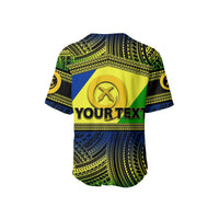 (Custom Personalised) Malampa Province Baseball Jersey Of Vanuatu Polynesian Patterns LT6 - Wonder Print Shop