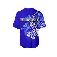 Custom Personalised Polynesian Baseball Jersey Hammerhead shark LT6 - Wonder Print Shop
