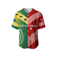 (Custom Personalised) Australia and Tonga Baseball Jersey Version Special LT13 - Wonder Print Shop