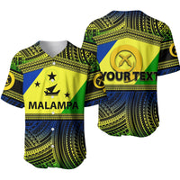(Custom Personalised) Malampa Province Baseball Jersey Of Vanuatu Polynesian Patterns LT6 - Wonder Print Shop