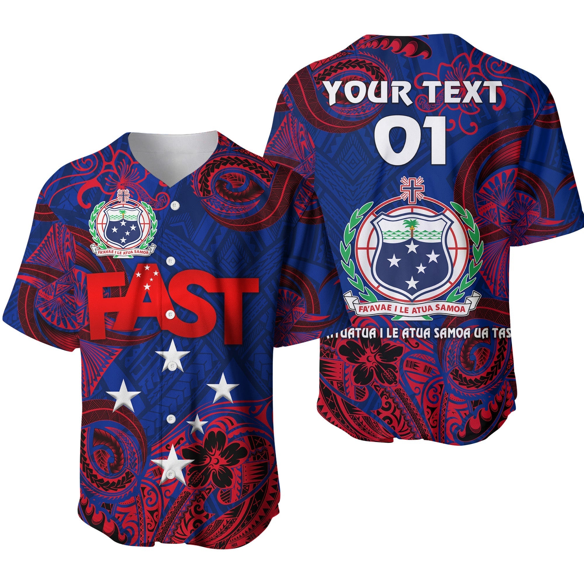 custom-personalised-samoa-fast-party-baseball-jersey-unique-style-no2