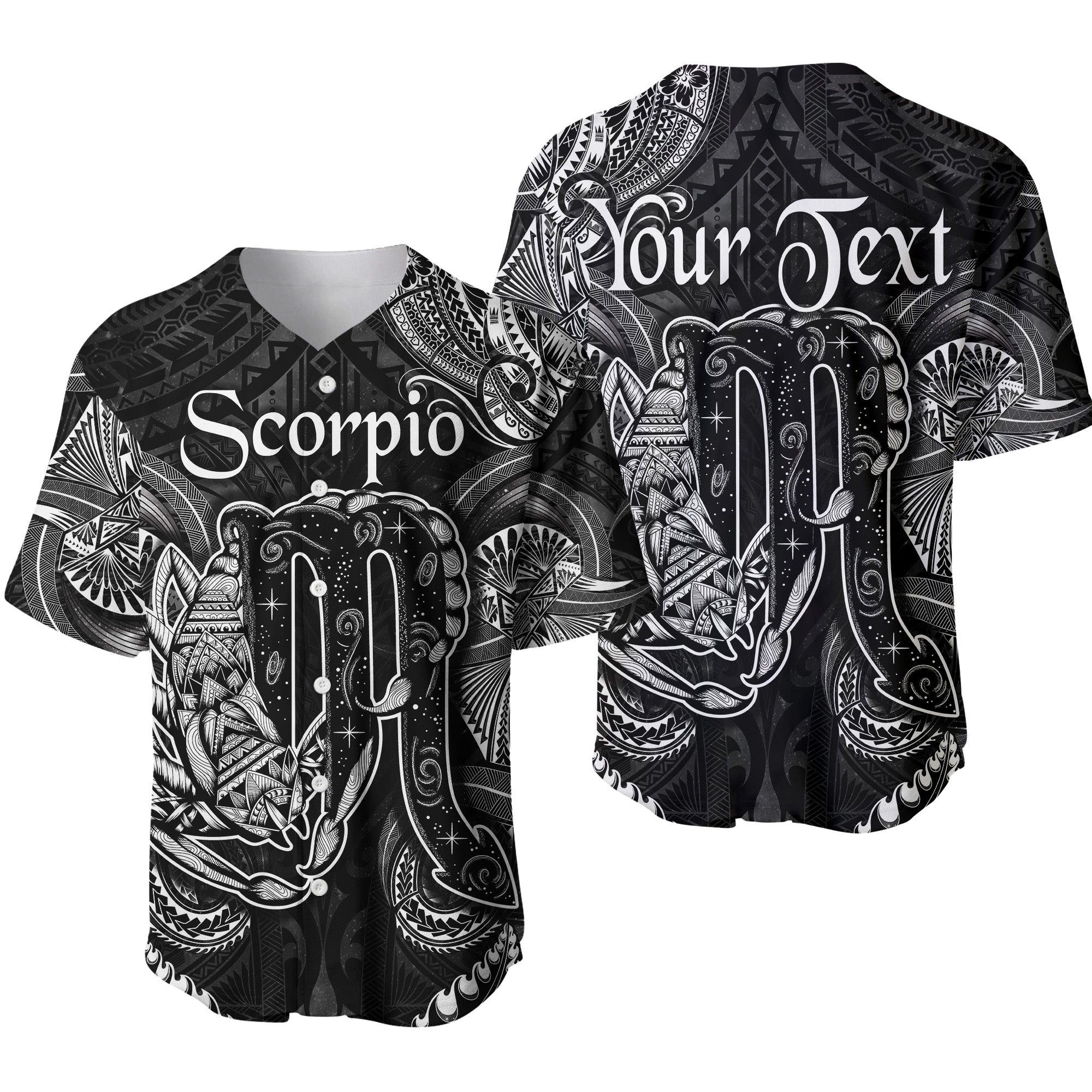 custom-personalised-scorpio-zodiac-polynesian-baseball-jersey-unique-style-black