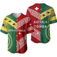 Australia and Tonga Baseball Jersey Version Special LT13 - Wonder Print Shop