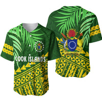 Cook Islands Baseball Jersey Coconut Leaf LT13 - Wonder Print Shop