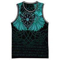 Viking Clothing Viking Odin's Celtic Two Ravens Cyan Version Baseball Jersey RLT12 - Wonder Print Shop