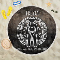 Wonder Print Shop Beach Blanket - Freyja the Goddess of Love and Fertility Beach Blanket RLT12 - Wonder Print Shop