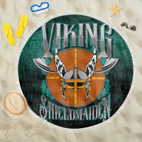 Viking Beach Blanket Viking Shield Maiden Beach Blanket RLT12 - Wonder Print Shop