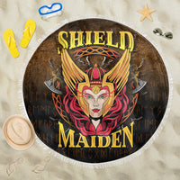 Viking Beach Blanket Shield Maiden Beach Blanket RLT12 - Wonder Print Shop