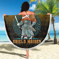 Viking Beach Blanket Im A Shield Maiden Beach Blanket RLT12 - Wonder Print Shop