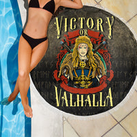 Wonder Print Shop Beach Blanket - Victory or Valhalla Beach Blanket RLT12 - Wonder Print Shop