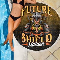 Viking Beach Blanket Future Shield Maiden Beach Blanket RLT12 - Wonder Print Shop
