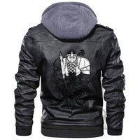 Viking Bearded Warrior Gnome Leather Jacket RLT12 - Wonder Print Shop