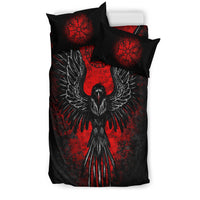 Viking Bedding Set Viking Raven Vegvisir RLT12 - Wonder Print Shop