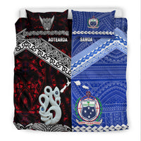 New Zealand and Samoa Bedding Set Together Red LT8 - Wonder Print Shop