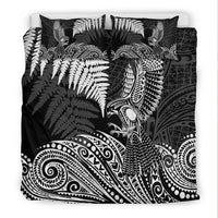 New Zealand Aotearoa Silver Fern Bedding Set Flying Krearea LT7 - Wonder Print Shop