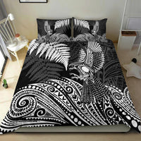 New Zealand Aotearoa Silver Fern Bedding Set Flying Krearea LT7 - Wonder Print Shop