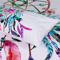 Feathers Floral Dreamcatcher Native American Bedding Set LT10 - Wonder Print Shop
