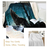 wolf-sherpa-blanket-animal-wolves-custom-blanket-forest-3d-printed