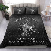 Viking Bedding Set Why Use Words When An Hammer Will Do Bedding Set RLT12 - Wonder Print Shop