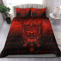 Viking Bedding Set Viking Odin Allfather In Asgard Red Version Bedding Set RLT12 - Wonder Print Shop