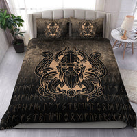 Viking Bedding Set Nordic Warrior Valhalla Norse Gold Version Bedding Set RLT12 - Wonder Print Shop