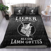Viking Bedding Set Lieber Ein Wolf Odins Als Ein Lamm Gottes Bedding Set RLT12 - Wonder Print Shop