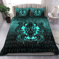 Viking Bedding Set Nordic Warrior Valhalla Norse Cyan Version Bedding Set RLT12 - Wonder Print Shop