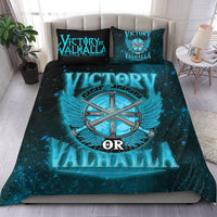 Viking Bedding Set Victory Or Valhalla Cyan Style Bedding Set RLT12 - Wonder Print Shop