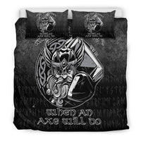 Viking Bedding Set Why Use Words? When An Axe Will Do Bedding Set RLT12 - Wonder Print Shop