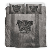 Viking Bedding Set Viking Valknut and Raven Bedding Set RLT12 - Wonder Print Shop