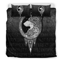 Viking Bedding Set Viking Norse Wolf Bedding Set RLT12 - Wonder Print Shop