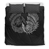 Viking Bedding Set Ragnarok Huginn Muninn Special Version Bedding Set RLT12 - Wonder Print Shop