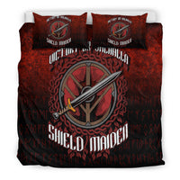 Viking Bedding Set Victory or Valhalla Shield Maiden Bedding Set RLT12 - Wonder Print Shop