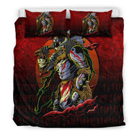 Viking Bedding Set Samurai Viking Warrior Ronin Berserk Armor Axe Bedding Set RLT12 - Wonder Print Shop