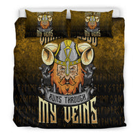 Viking Bedding Set Viking Blood Runs Through My Veins Bedding Set RLT12 - Wonder Print Shop
