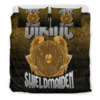 Viking Bedding Set Viking Shield Maiden Bedding Set RLT12 - Wonder Print Shop