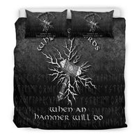 Viking Bedding Set Why Use Words When An Hammer Will Do Bedding Set RLT12 - Wonder Print Shop