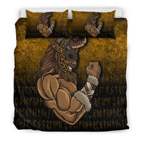 Viking Bedding Set Viking Warrior Muscles Power Bedding Set RLT12 - Wonder Print Shop