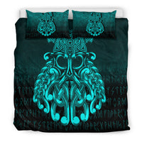 Viking Bedding Set Vikings Odin Valhalla Cyan Version Bedding Set RLT12 - Wonder Print Shop