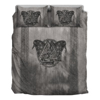 Viking Bedding Set Viking Valknut and Raven Bedding Set RLT12 - Wonder Print Shop