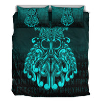 Viking Bedding Set Vikings Odin Valhalla Cyan Version Bedding Set RLT12 - Wonder Print Shop