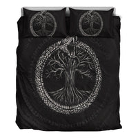 Viking Bedding Set Ouroboros with Tree Of Life Bedding Set RLT12 - Wonder Print Shop
