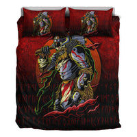 Viking Bedding Set Samurai Viking Warrior Ronin Berserk Armor Axe Bedding Set RLT12 - Wonder Print Shop