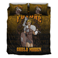 Viking Bedding Set Viking Future Shield Maiden Bedding Set RLT12 - Wonder Print Shop
