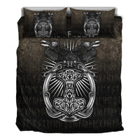 Viking Bedding Set Vikings Ravens Mjolnir Bedding Set RLT12 - Wonder Print Shop
