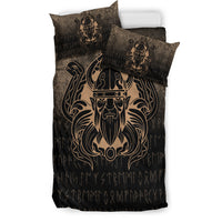 Viking Bedding Set Nordic Warrior Valhalla Norse Gold Version Bedding Set RLT12 - Wonder Print Shop