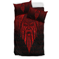 Viking Bedding Set Eye of Odin Red Version Bedding Set RLT12 - Wonder Print Shop