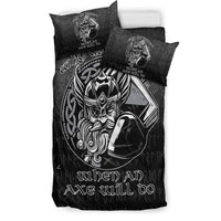 Viking Bedding Set Why Use Words? When An Axe Will Do Bedding Set RLT12 - Wonder Print Shop