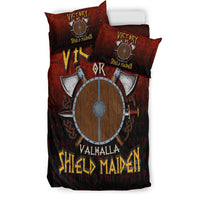 Viking Bedding Set Victory or Valhalla Shield Maiden Bedding Set RLT12 - Wonder Print Shop